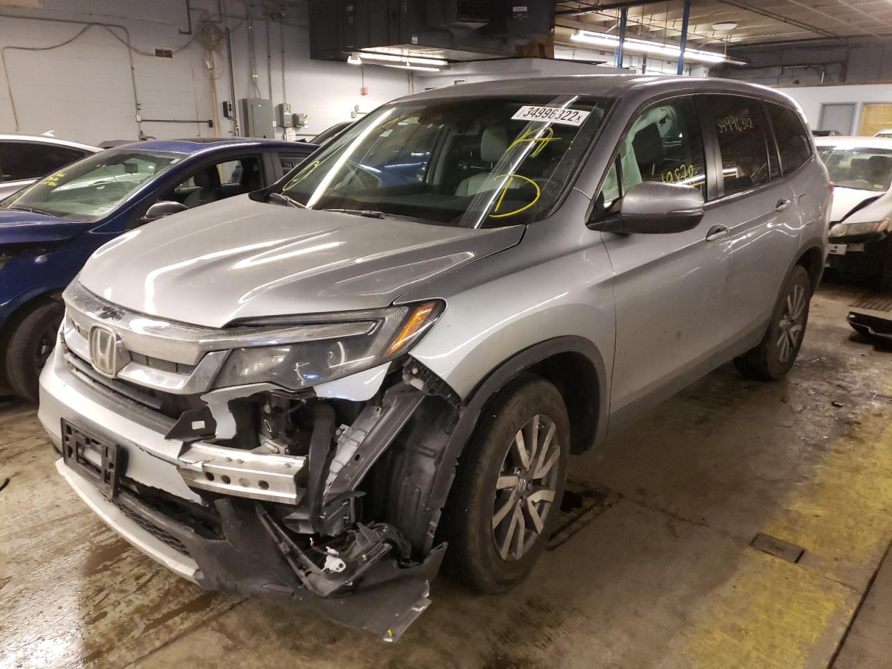 Photo 2 from auction – 2021 HONDA PILOT EXL with VIN 5FNYF6H54MB048841