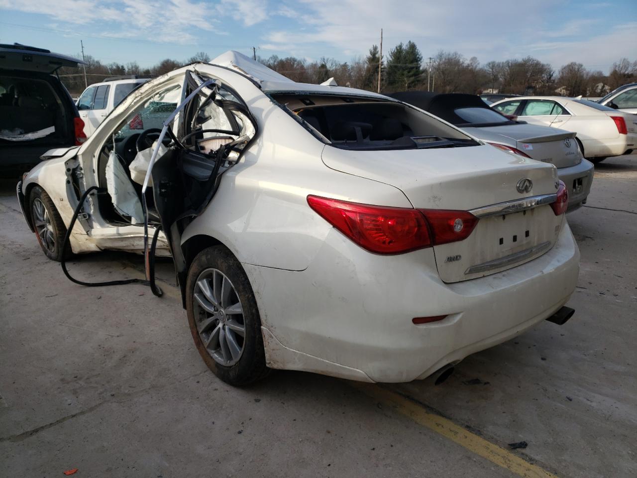 Photo 3 from auction – 2014 INFINITI Q50 BASE with VIN JN1BV7AR3EM701389