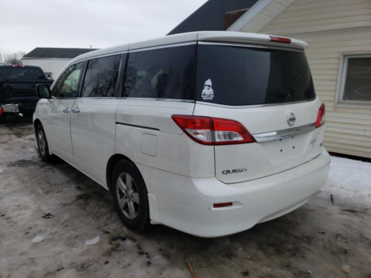 Photo 3 from auction – 2013 NISSAN QUEST S with VIN JN8AE2KP2D9062257