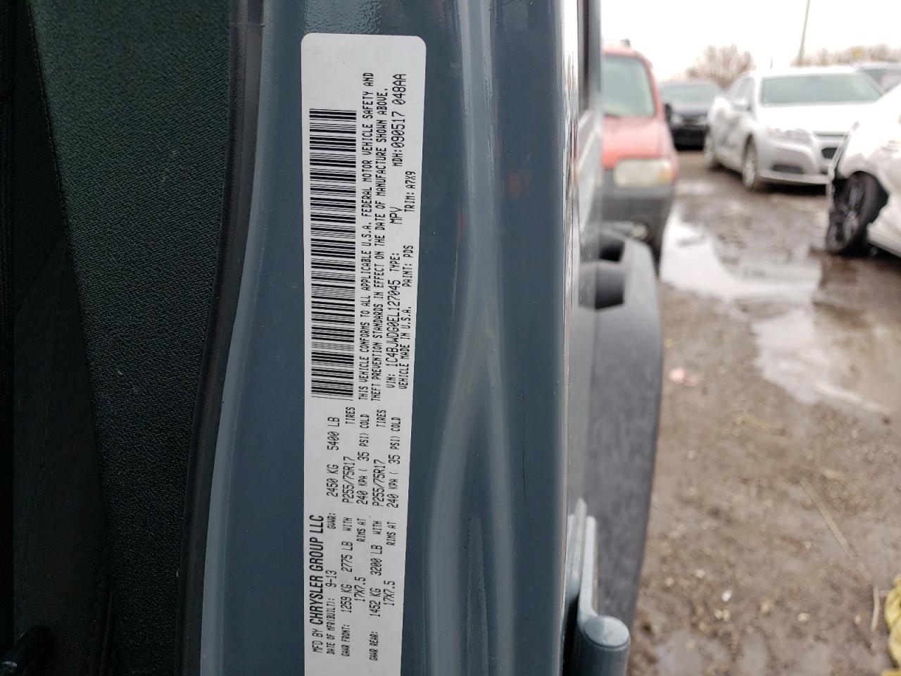 Photo 10 from auction – 2014 JEEP WRANGLER U with VIN 1C4BJWDG0EL127045