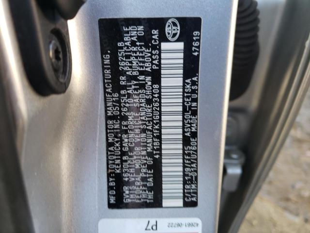 Photo 10 from auction – 2016 TOYOTA CAMRY LE with VIN 4T1BF1FK1GU263408