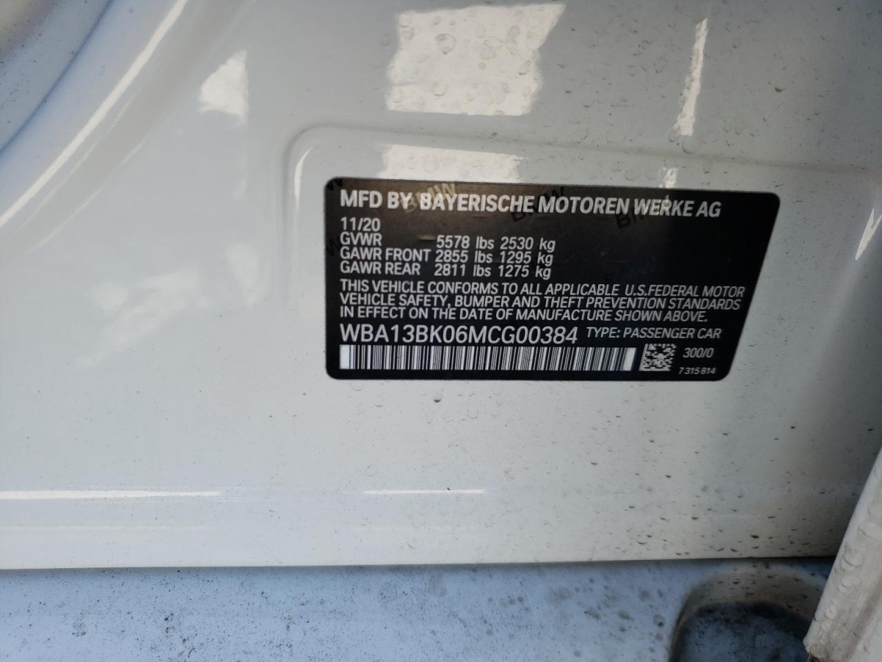 Photo 10 from auction – 2021 BMW M550XI with VIN WBA13BK06MCG00384