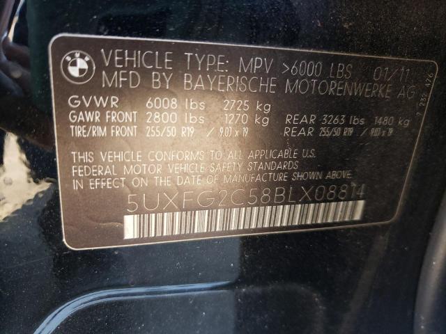 Photo 10 from auction – 2011 BMW X6 XDRIVE3 with VIN 5UXFG2C58BLX08814