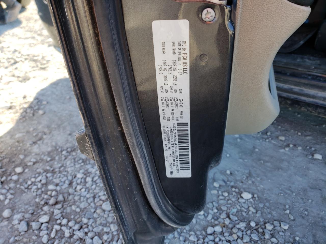 Photo 10 from auction – 2017 DODGE GRAND CARA with VIN 2C4RDGCG0HR670887