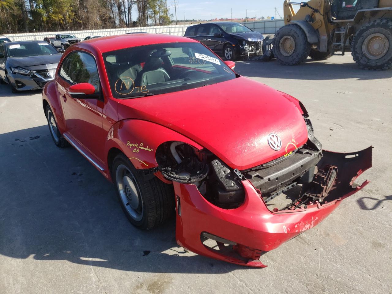 VOLKSWAGEN BEETLE 2013 with VIN 3VWJX7AT2DM603100 - Photo from auction