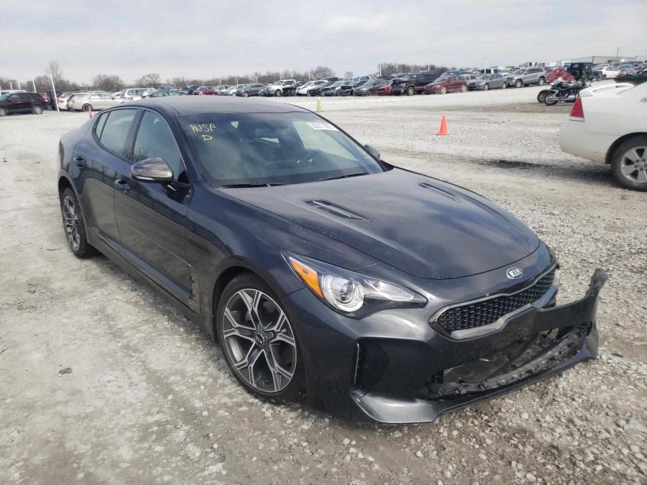 KIA STINGER 2021 with VIN KNAE15LAXM6088866 - Photo from auction
