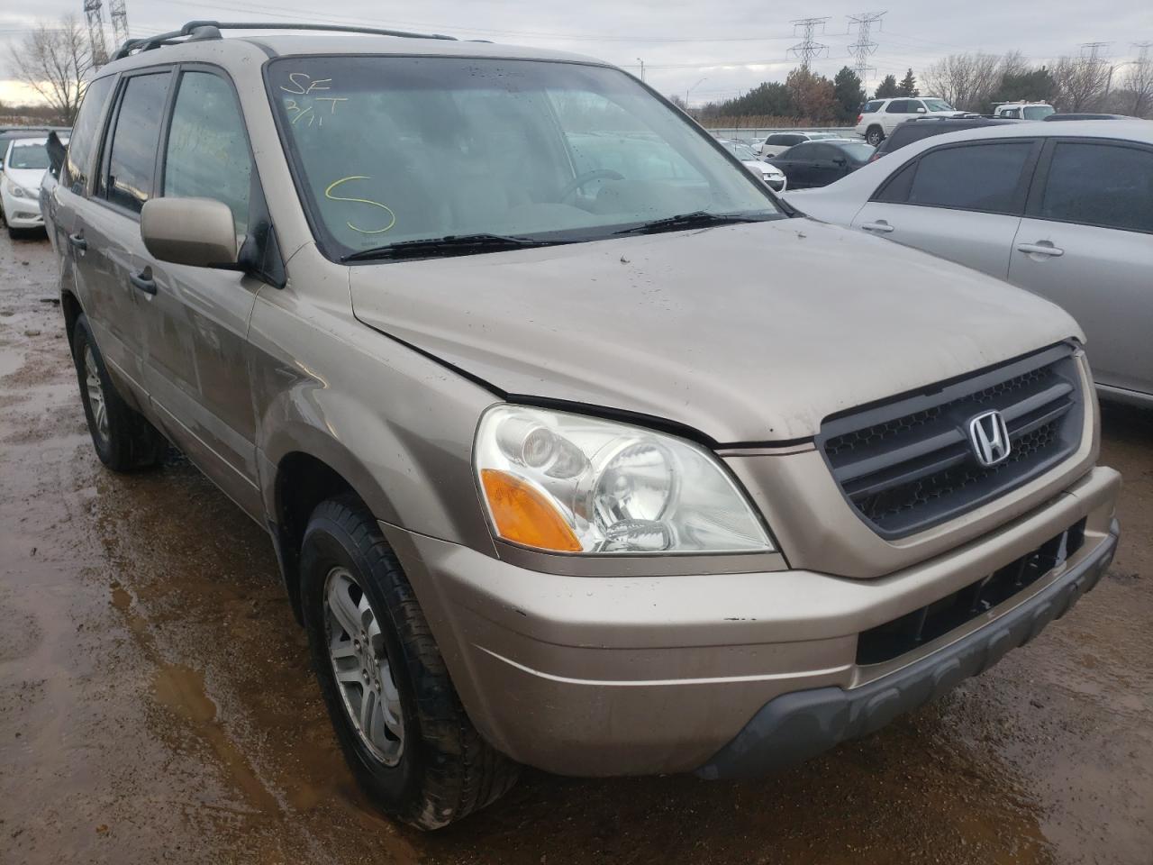 HONDA PILOT EXL 2004 with VIN 2HKYF18674H610924 - Photo from auction