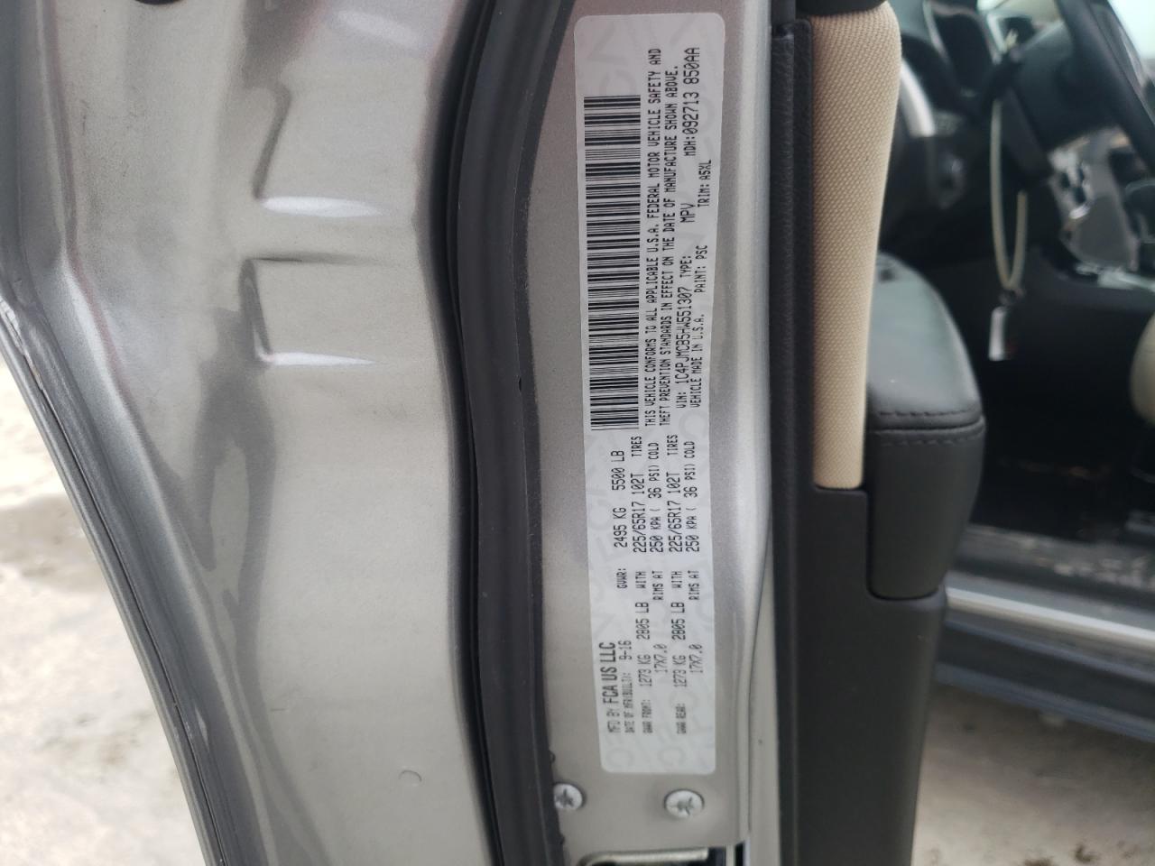 Photo 10 from auction – 2017 JEEP CHEROKEE L with VIN 1C4PJMCB5HW551307