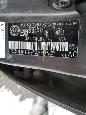 Photo 10 from auction – 2006 TOYOTA COROLLA CE with VIN 2T1BR32EX6C641728