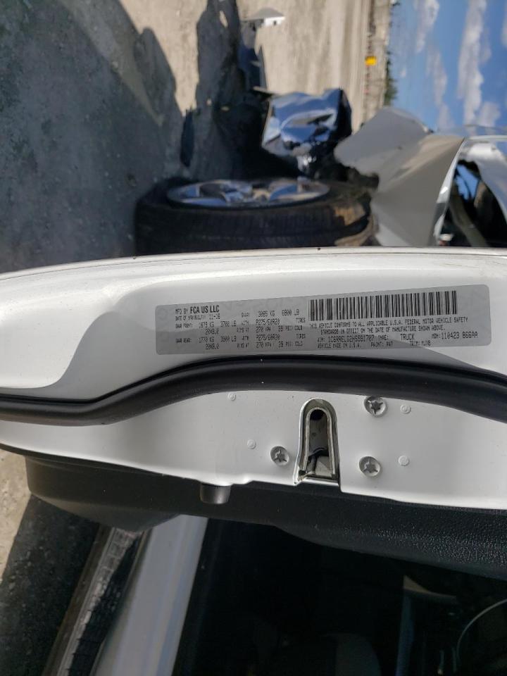 Zdjęcie 10 z aukcji – 2017 RAM 1500 SLT z VIN 1C6RR6LG2HS591707