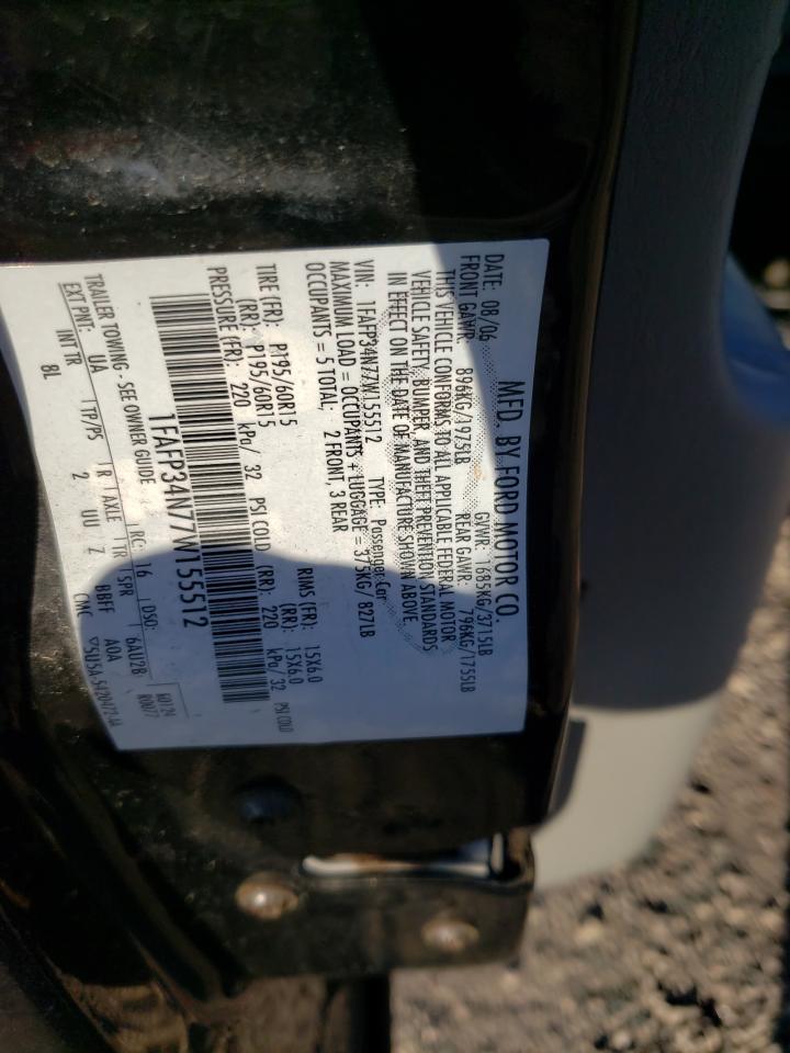 Photo 10 from auction – 2007 FORD FOCUS ZXW with VIN 1FAFP34N77W155512