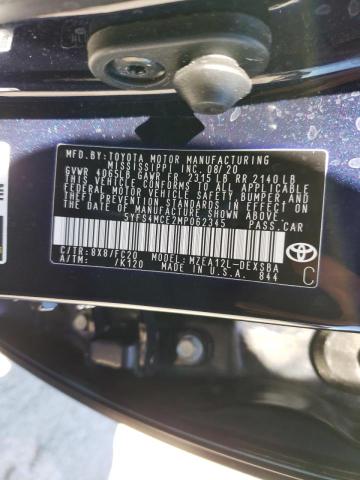 Photo 10 from auction – 2021 TOYOTA COROLLA SE with VIN 5YFS4MCE2MP062345