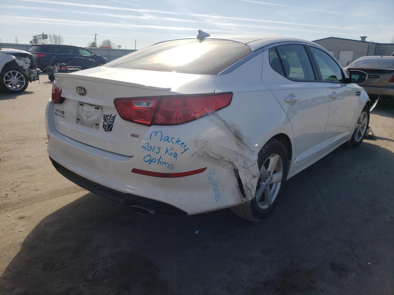 Photo 4 from auction – 2015 KIA OPTIMA LX with VIN KNAGM4A78F5532398