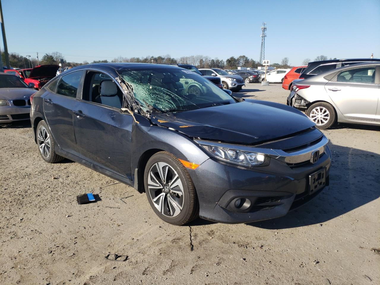 Photo 1 from auction – 2018 HONDA CIVIC EXL with VIN JHMFC1F70JX019098