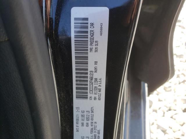 Photo 10 from auction – 2015 CHRYSLER 200 C with VIN 1C3CCCCG2FN661219