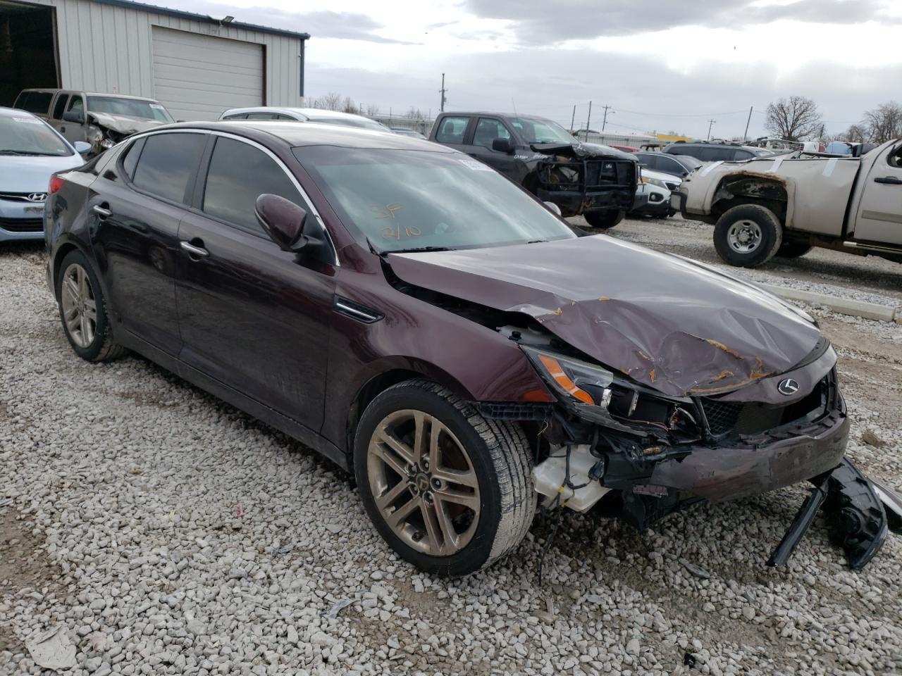 KIA OPTIMA LX 2014 with VIN 5XXGM4A78EG328374 - Photo from auction