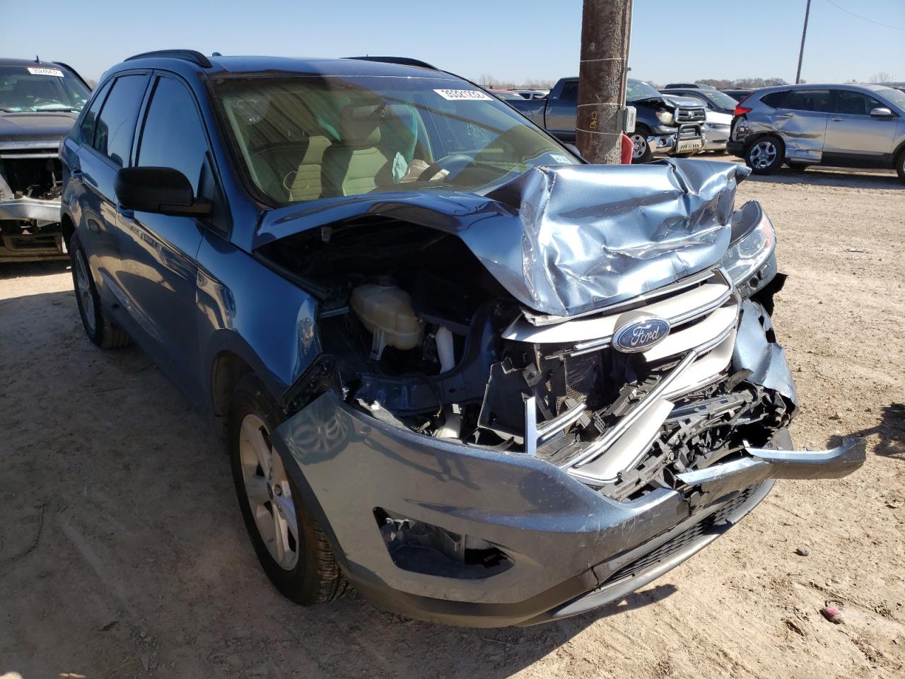 FORD EDGE SE 2018 with VIN 2FMPK3G97JBB58202 - Photo from auction