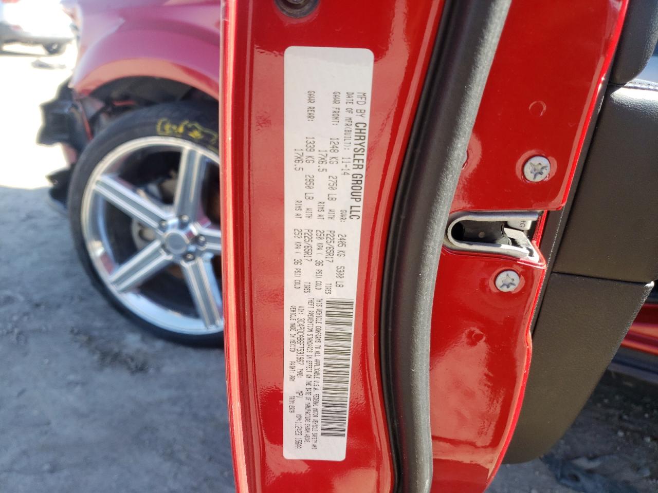 Photo 10 from auction – 2015 DODGE JOURNEY SE with VIN 3C4PDCAB6FT591967