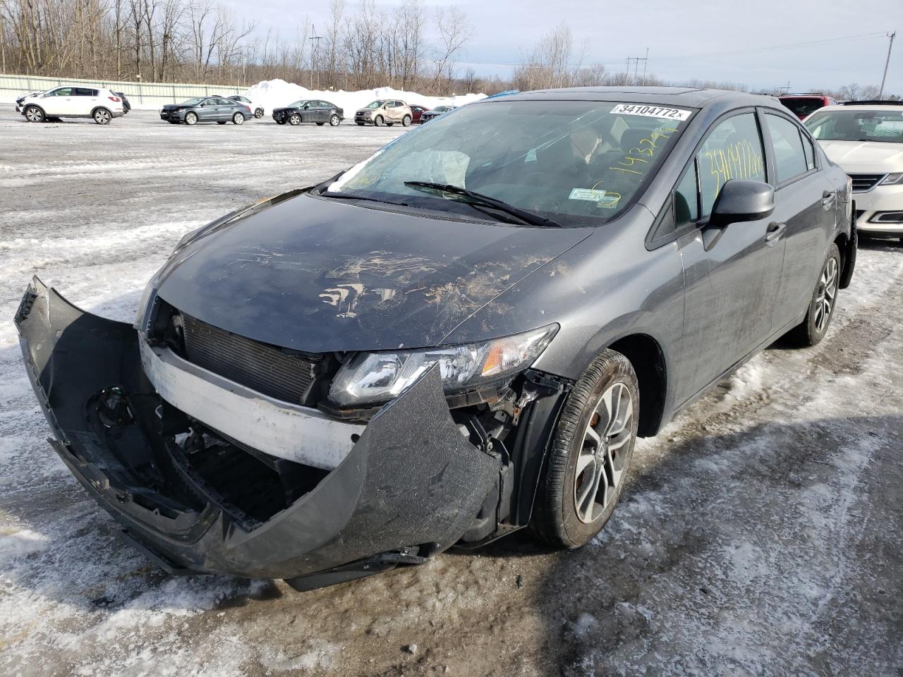 Photo 2 from auction – 2013 HONDA CIVIC EXL with VIN 2HGFB2F95DH532921