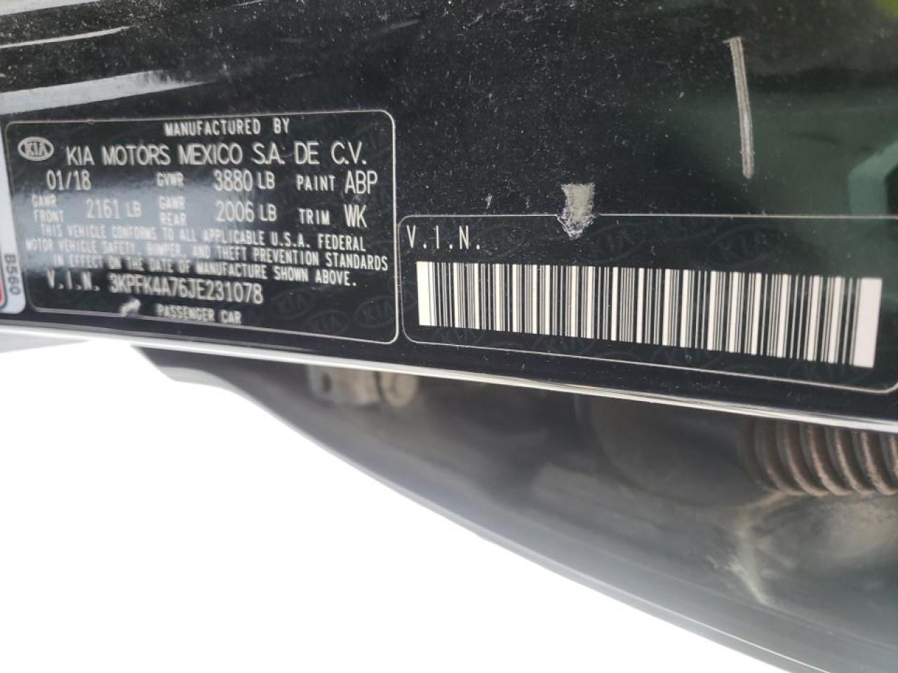 Photo 10 from auction – 2018 KIA FORTE LX with VIN 3KPFK4A76JE231078