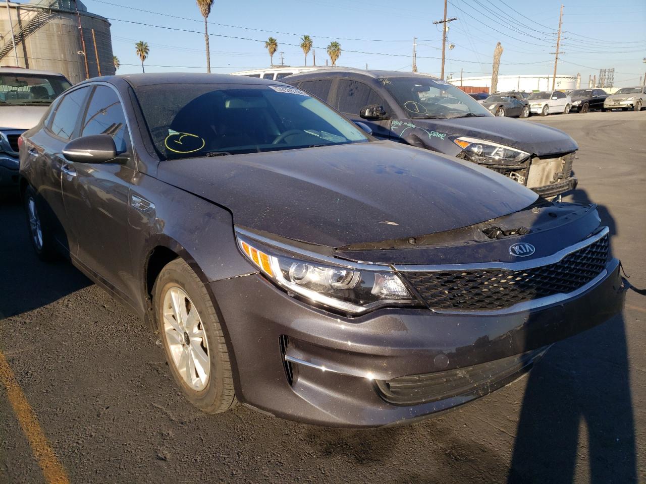 KIA OPTIMA LX 2018 with VIN KNAGT4L36J5213586 - Photo from auction