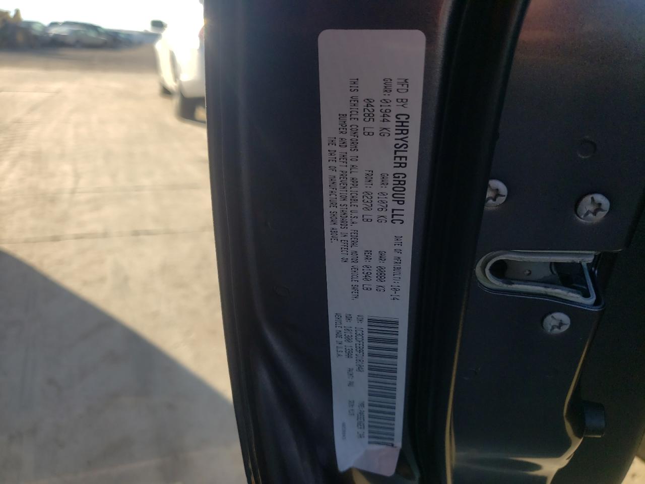 Photo 10 from auction – 2015 DODGE DART GT with VIN 1C3CDFEB9FD181040