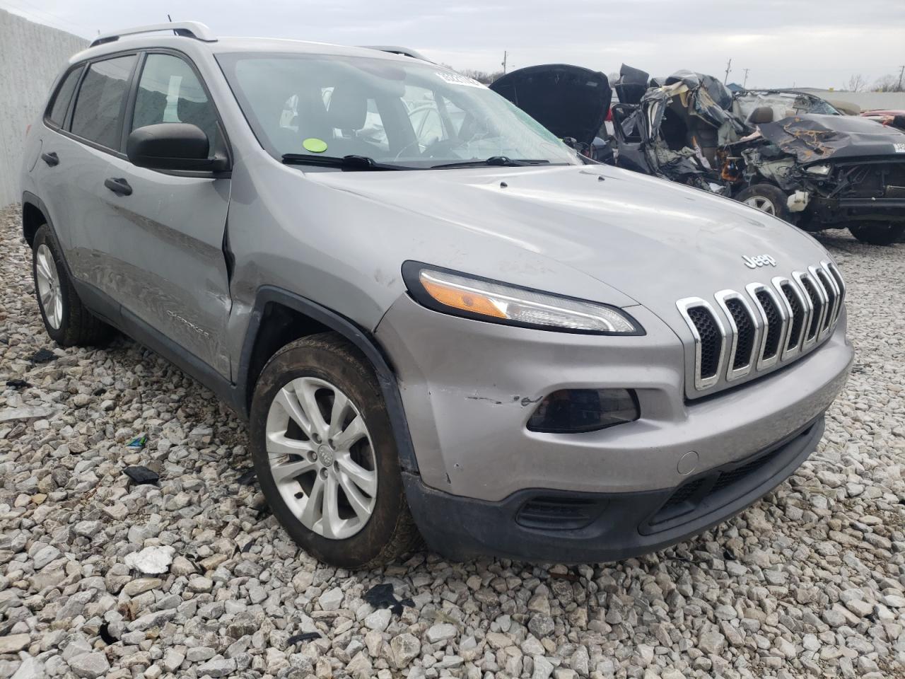 JEEP CHEROKEE S 2015 with VIN 1C4PJLAB5FW608163 - Photo from auction