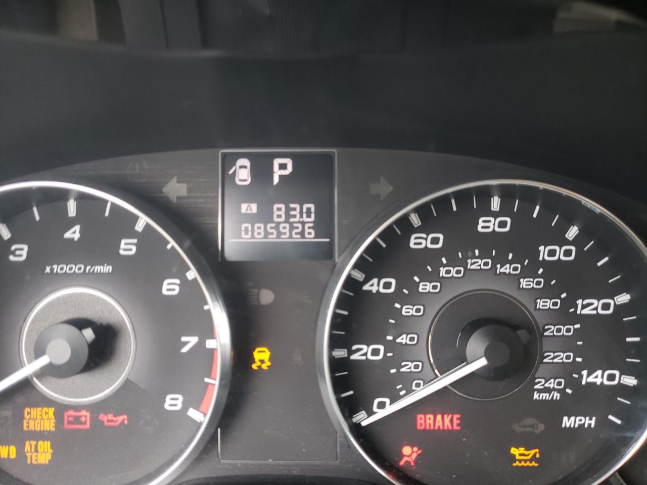 Photo 8 from auction – 2012 SUBARU LEGACY 2.5 with VIN 4S3BMBG6XC3003316