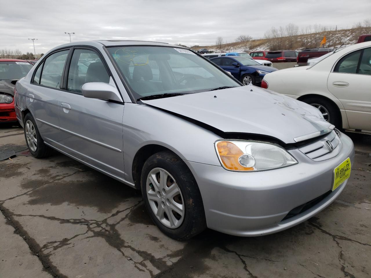 HONDA CIVIC EX 2003 with VIN 2HGES257X3H590940 - Photo from auction