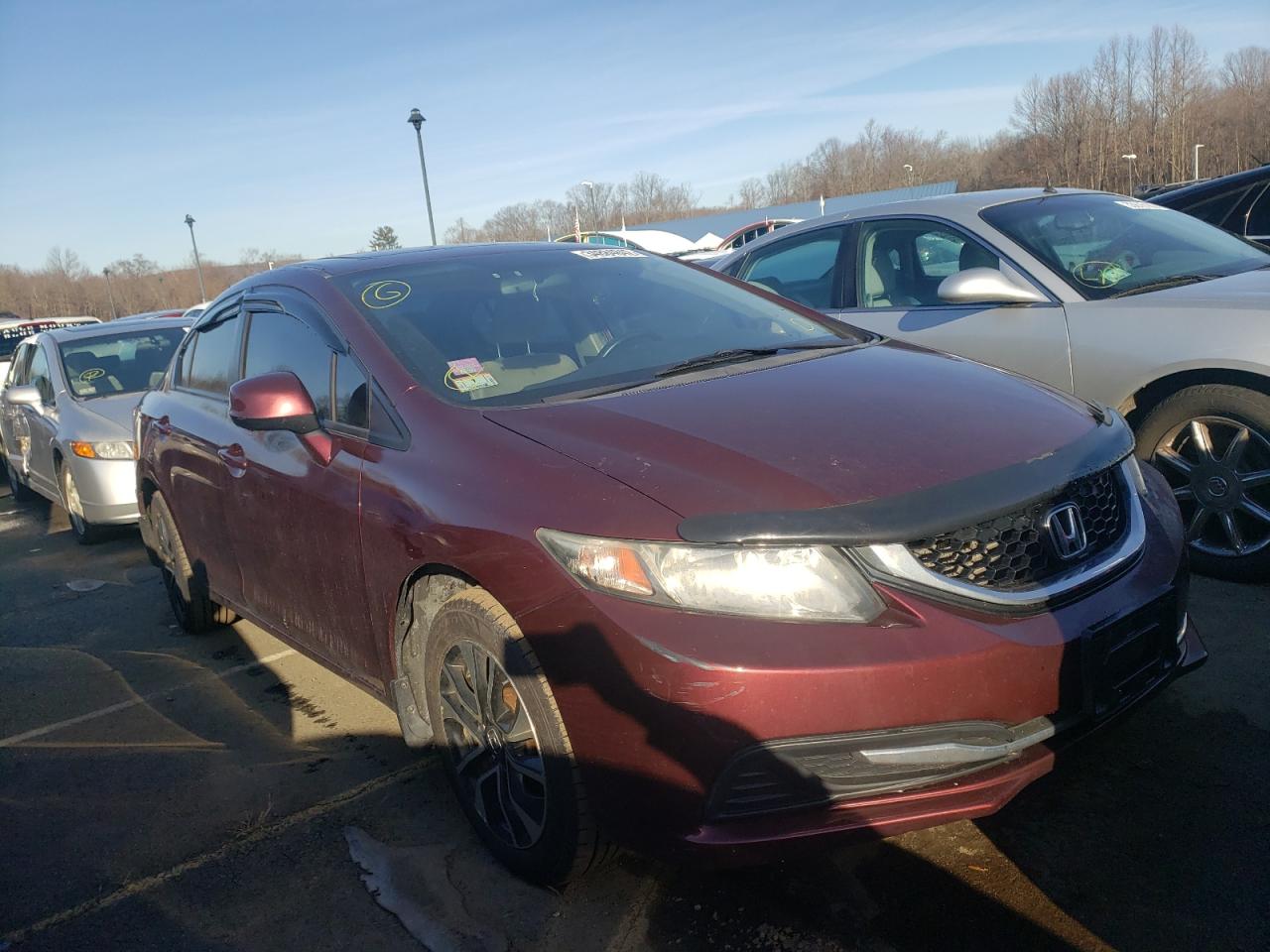 HONDA CIVIC EX 2013 with VIN 19XFB2F85DE221877 - Photo from auction