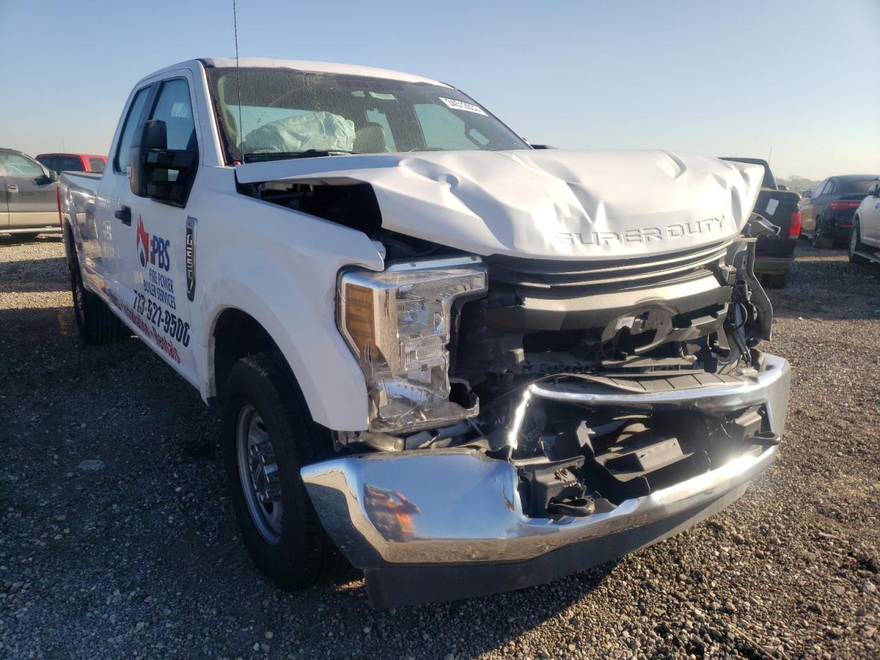 FORD F250 SUPER 2018 with VIN 1FT7X2A62JEB34070 - Photo from auction