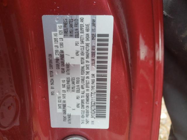 Photo 10 from auction – 2016 MAZDA MX-5 MIATA with VIN JM1NDAD78G0111770