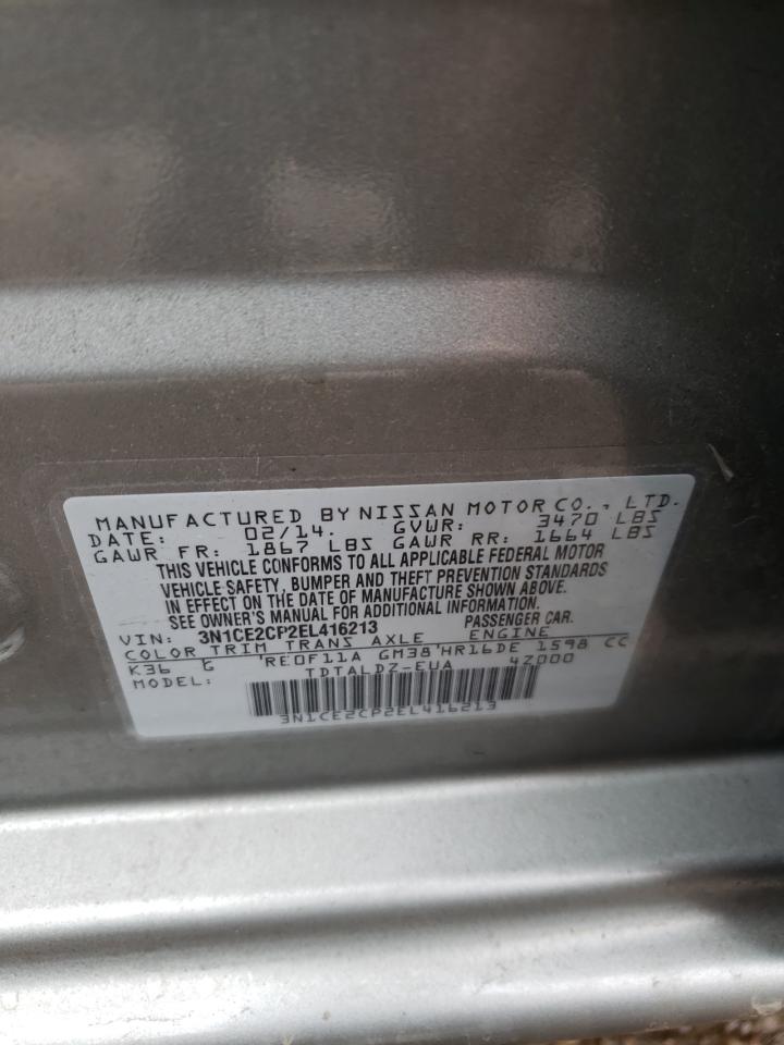 Photo 10 from auction – 2014 NISSAN VERSA NOTE with VIN 3N1CE2CP2EL416213