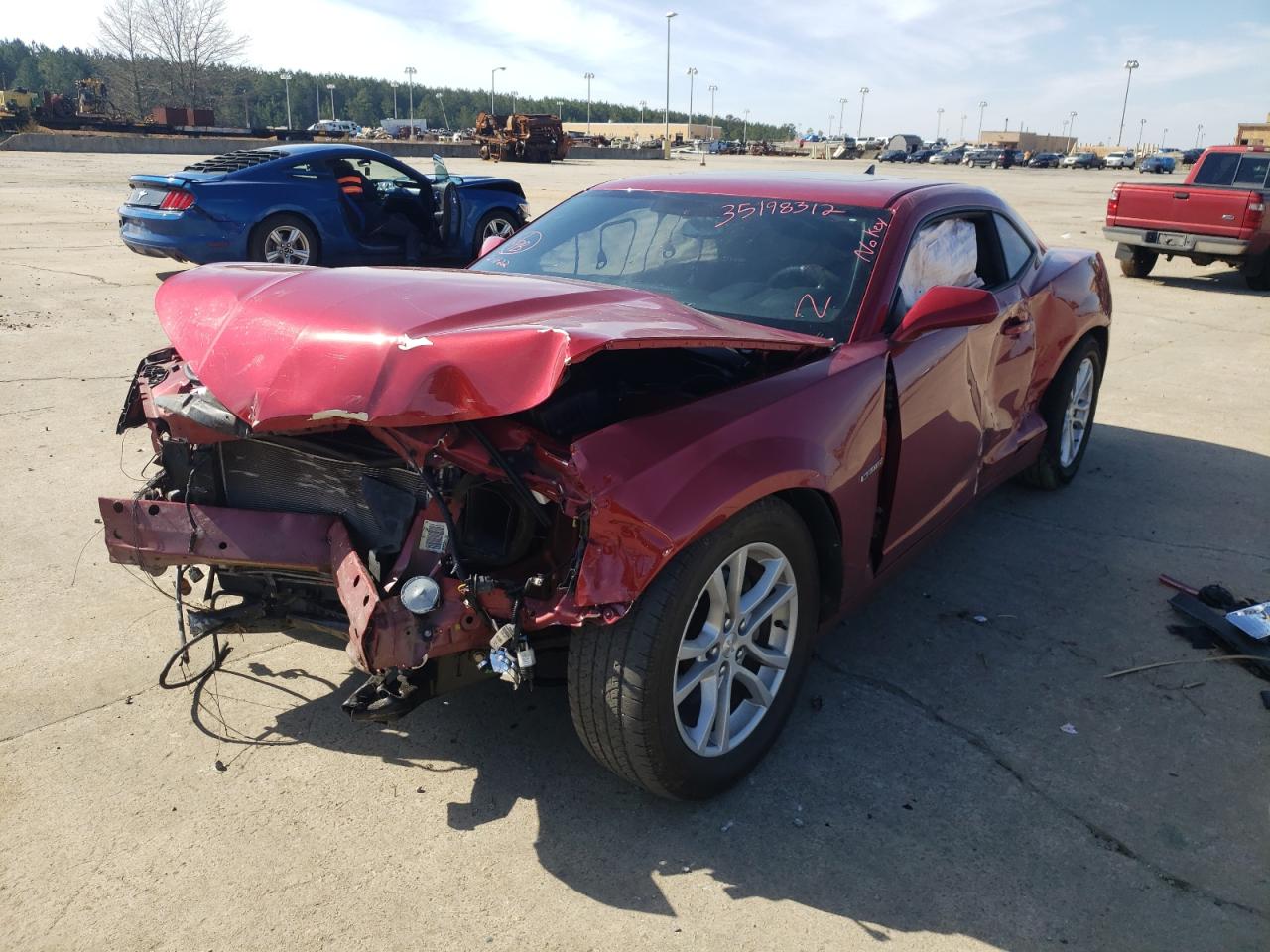 Photo 2 from auction – 2014 CHEVROLET CAMARO LT with VIN 2G1FB1E31E9144479
