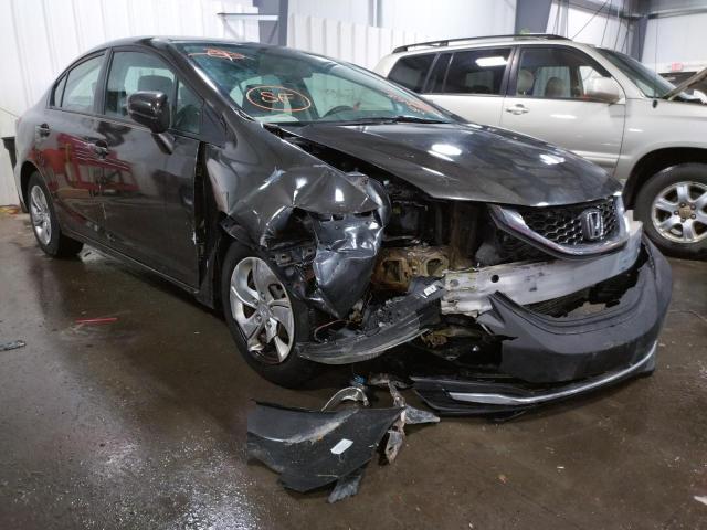 HONDA CIVIC LX 2014 with VIN 2HGFB2F55EH516622 - Photo from auction