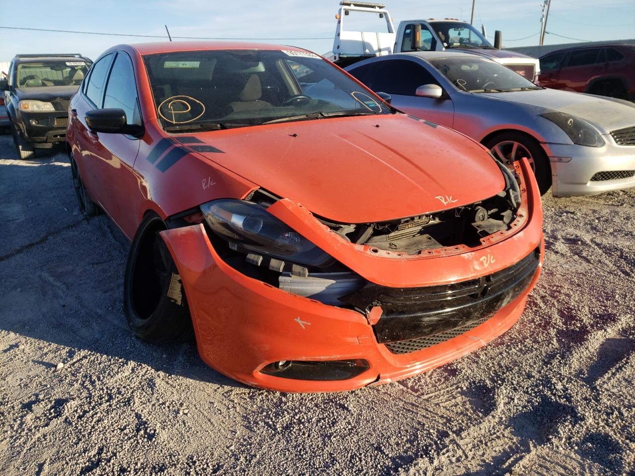 DODGE DART SXT 2015 with VIN 1C3CDFBB5FD275825 - Photo from auction