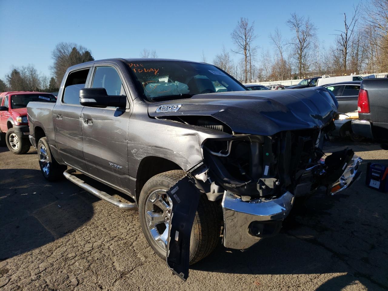 RAM 1500 BIG H 2019 with VIN 1C6SRFFT0KN570323 - Photo from auction