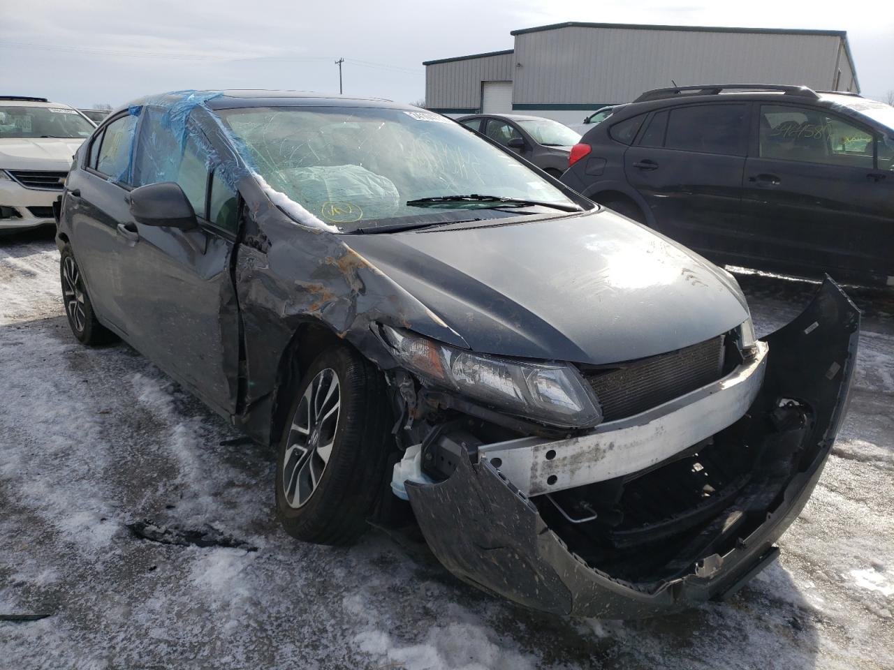 HONDA CIVIC EXL 2013 with VIN 2HGFB2F95DH532921 - Photo from auction