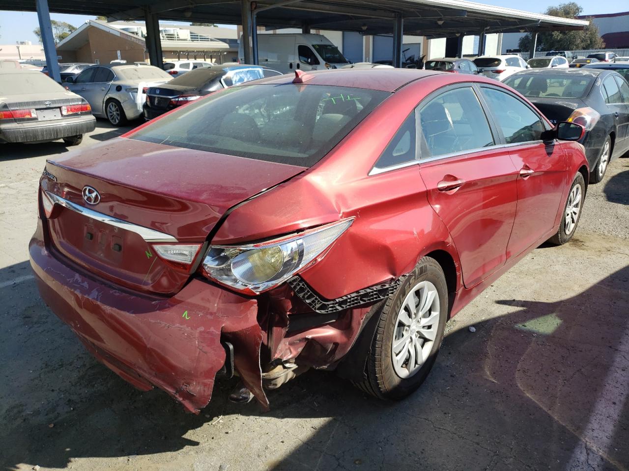 Photo 4 from auction – 2012 HYUNDAI SONATA GLS with VIN 5NPEB4AC6CH378413