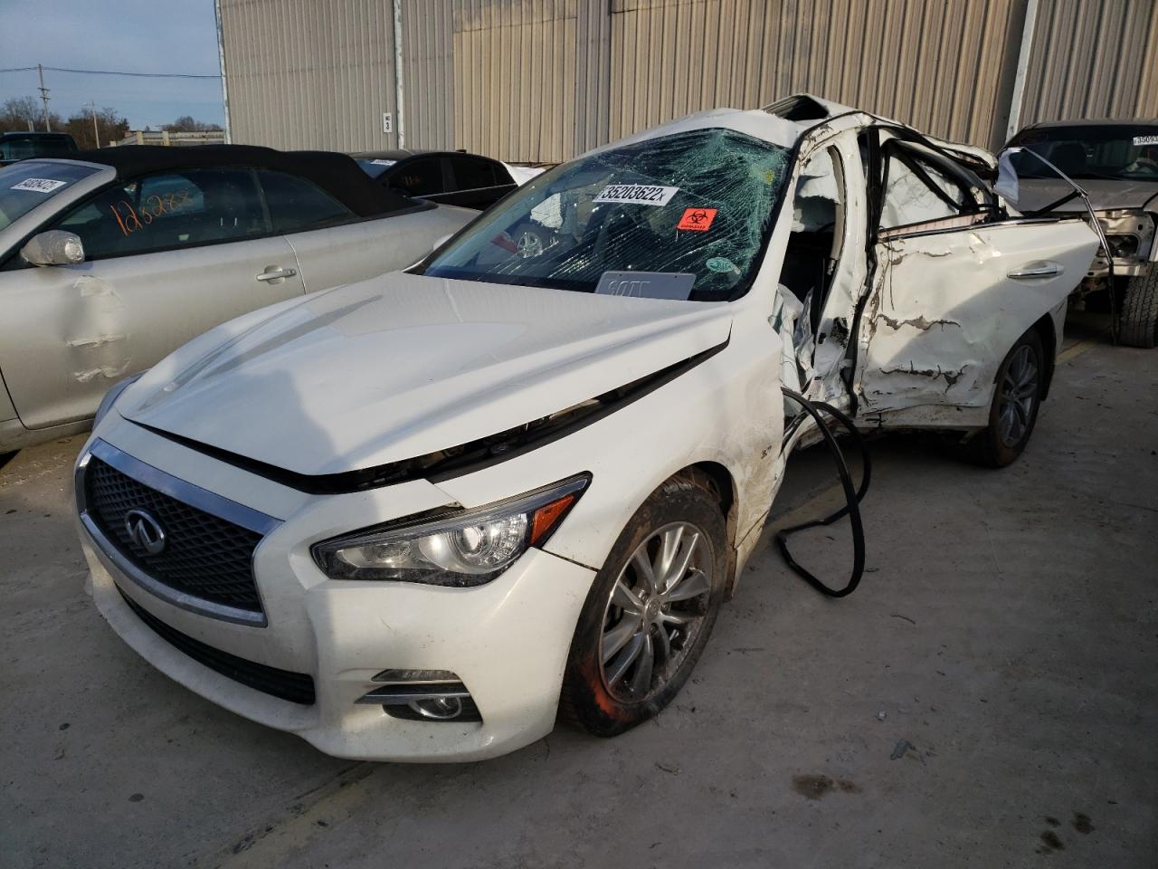 Photo 2 from auction – 2014 INFINITI Q50 BASE with VIN JN1BV7AR3EM701389