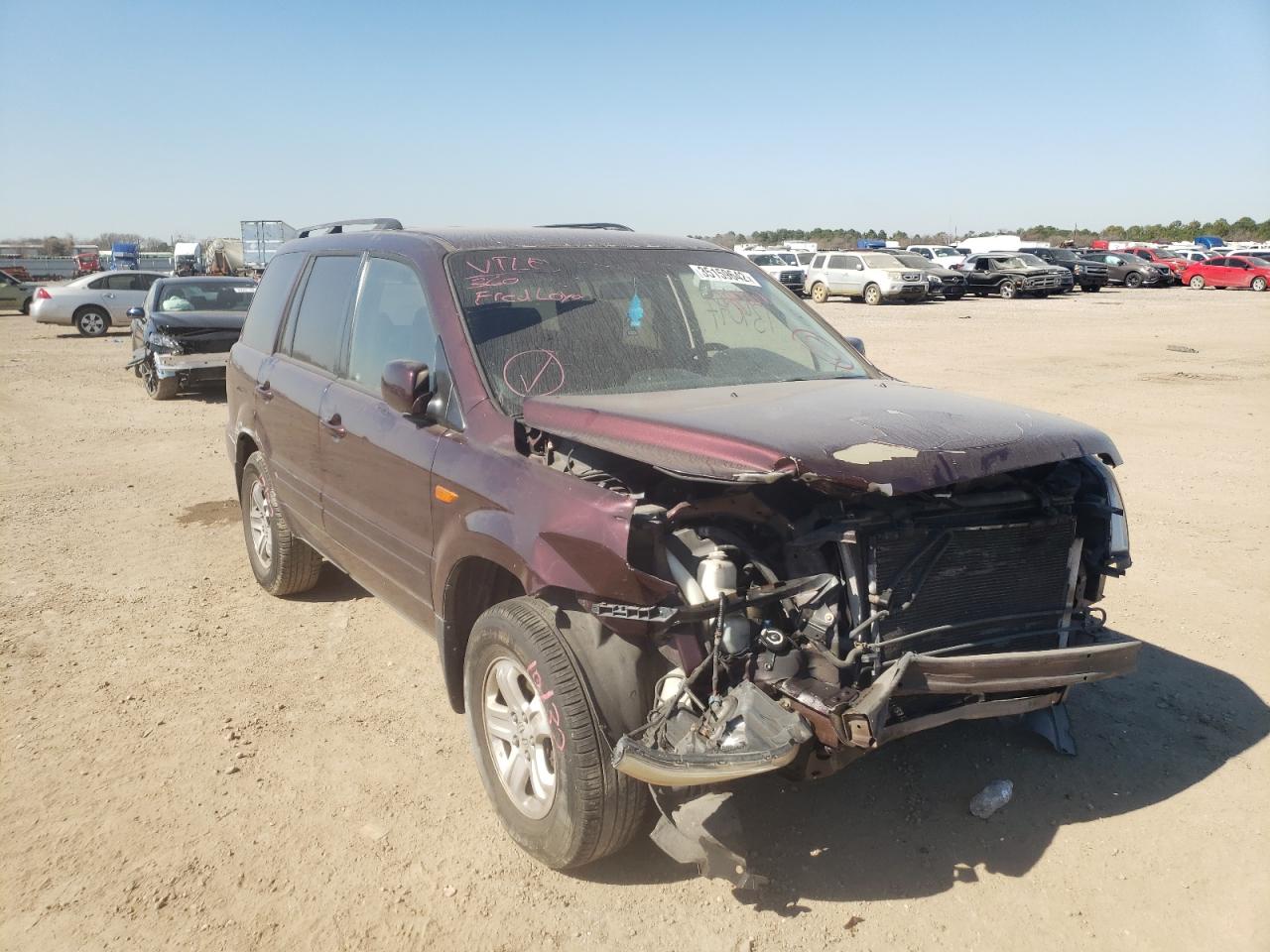 Zdjęcie 1 z aukcji – 2008 HONDA PILOT VP z VIN 5FNYF28258B011401