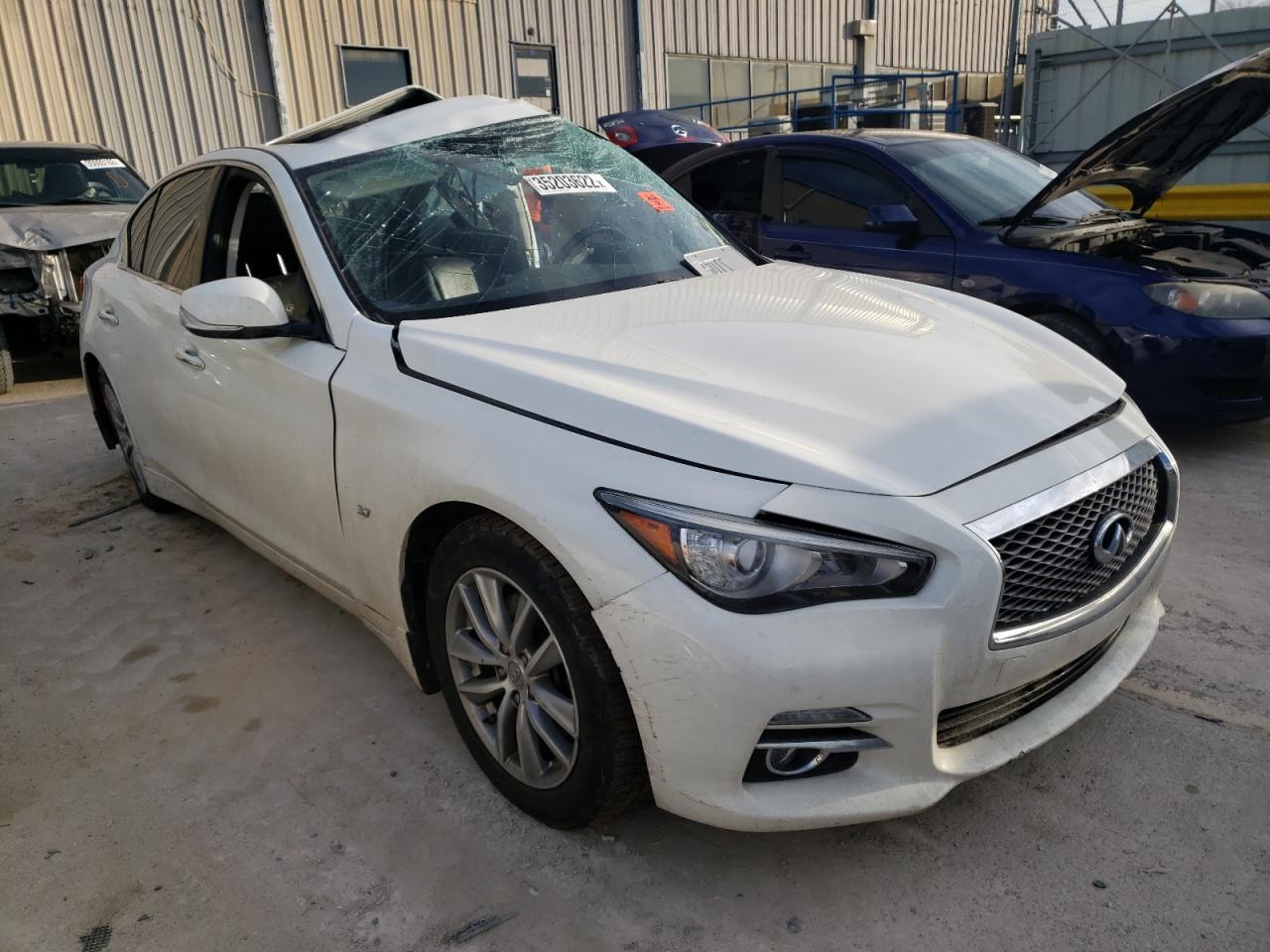 INFINITI Q50 BASE 2014 with VIN JN1BV7AR3EM701389 - Photo from auction