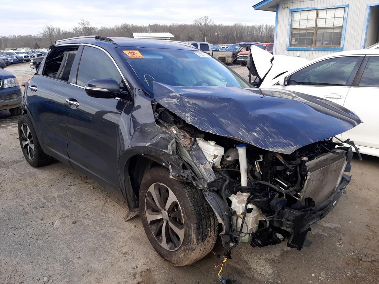 KIA SORENTO EX 2017 with VIN 5XYPH4A57HG233940 - Photo from auction