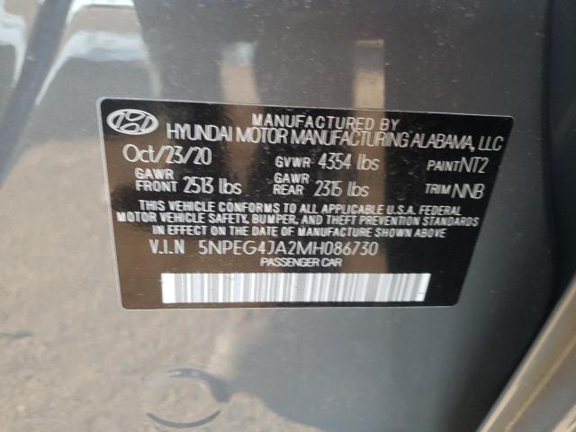 HYUNDAI SONATA SE 2021 with VIN 5NPEG4JA2MH086730 - Photo from auction