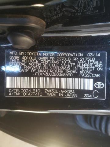 Photo 10 from auction – 2014 TOYOTA PRIUS with VIN JTDKN3DU3E0368690