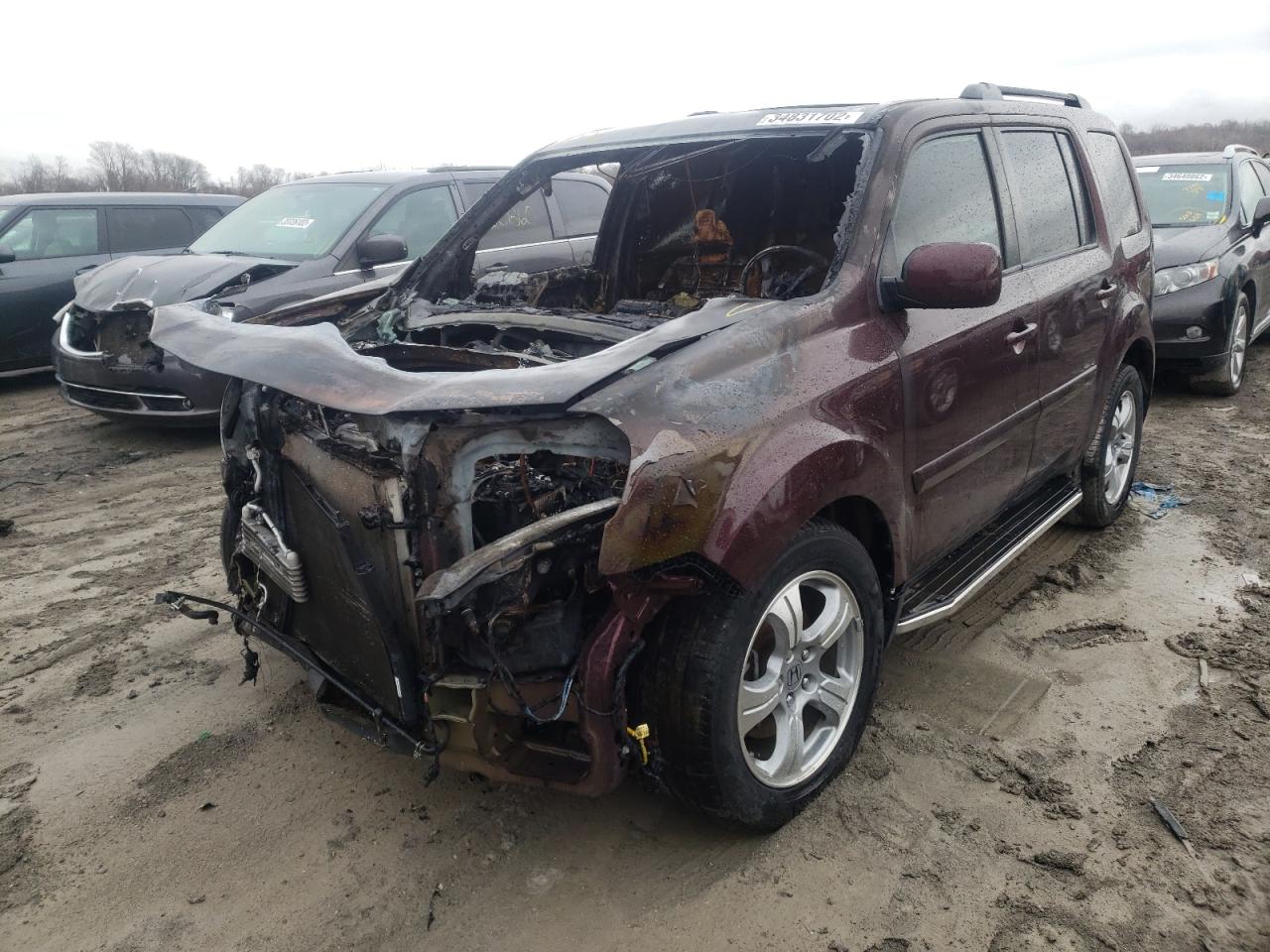 Photo 2 from auction – 2015 HONDA PILOT EXL with VIN 5FNYF4H56FB073070