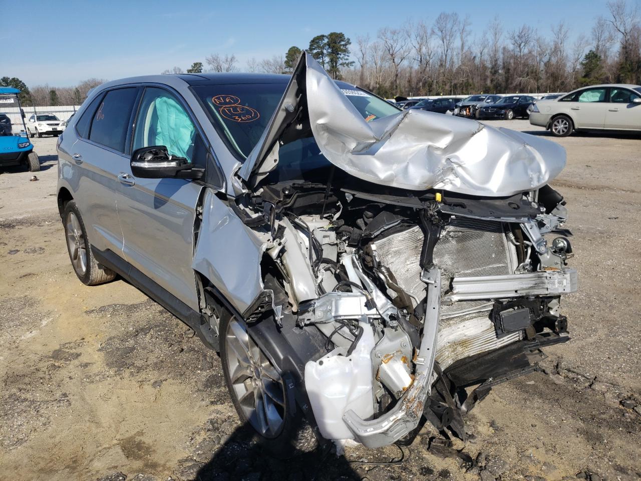 FORD EDGE TITAN 2018 with VIN 2FMPK3K91JBB18589 - Photo from auction