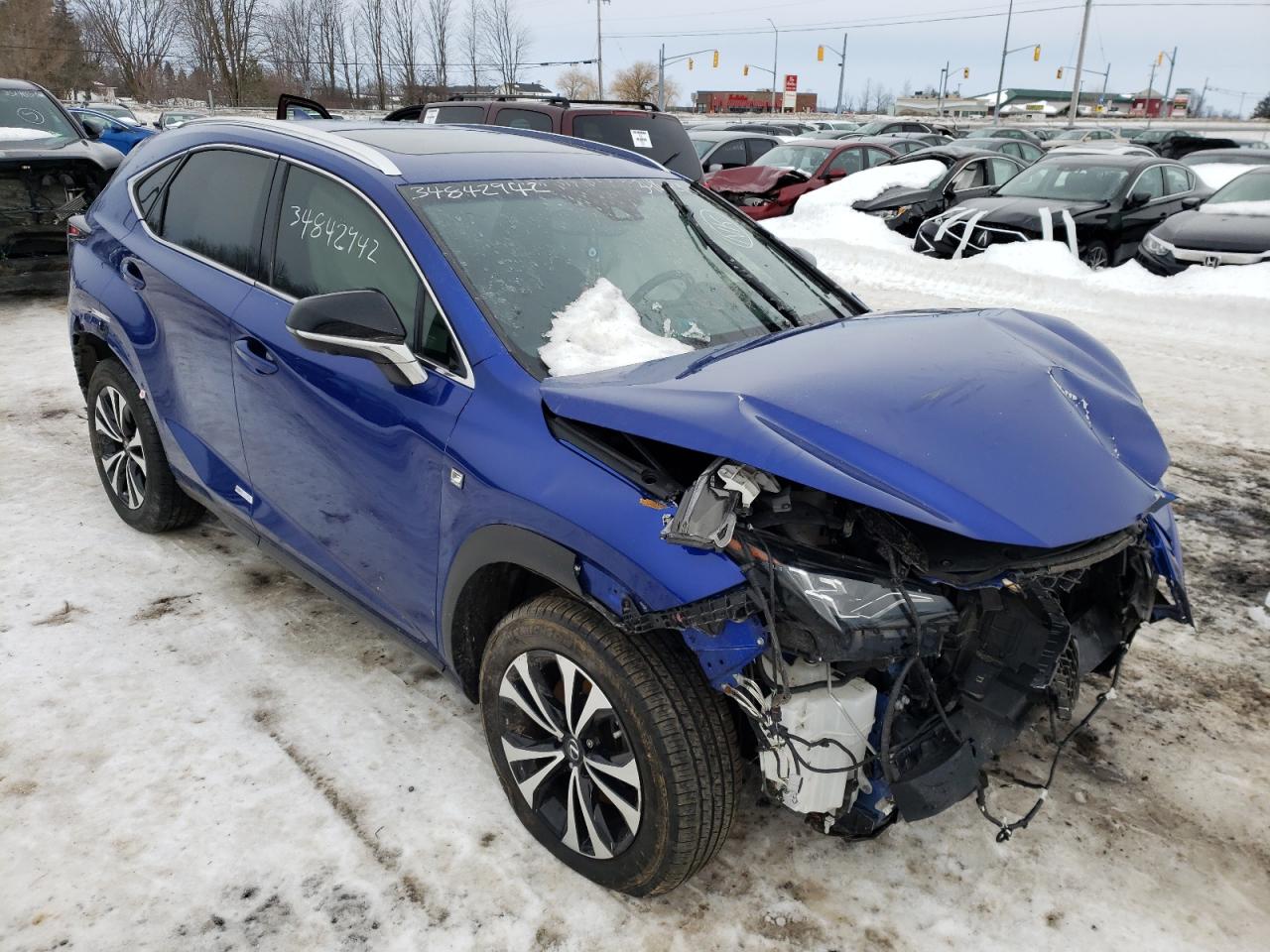 LEXUS NX 300 BAS 2019 with VIN JTJBARBZ0K2207448 - Photo from auction