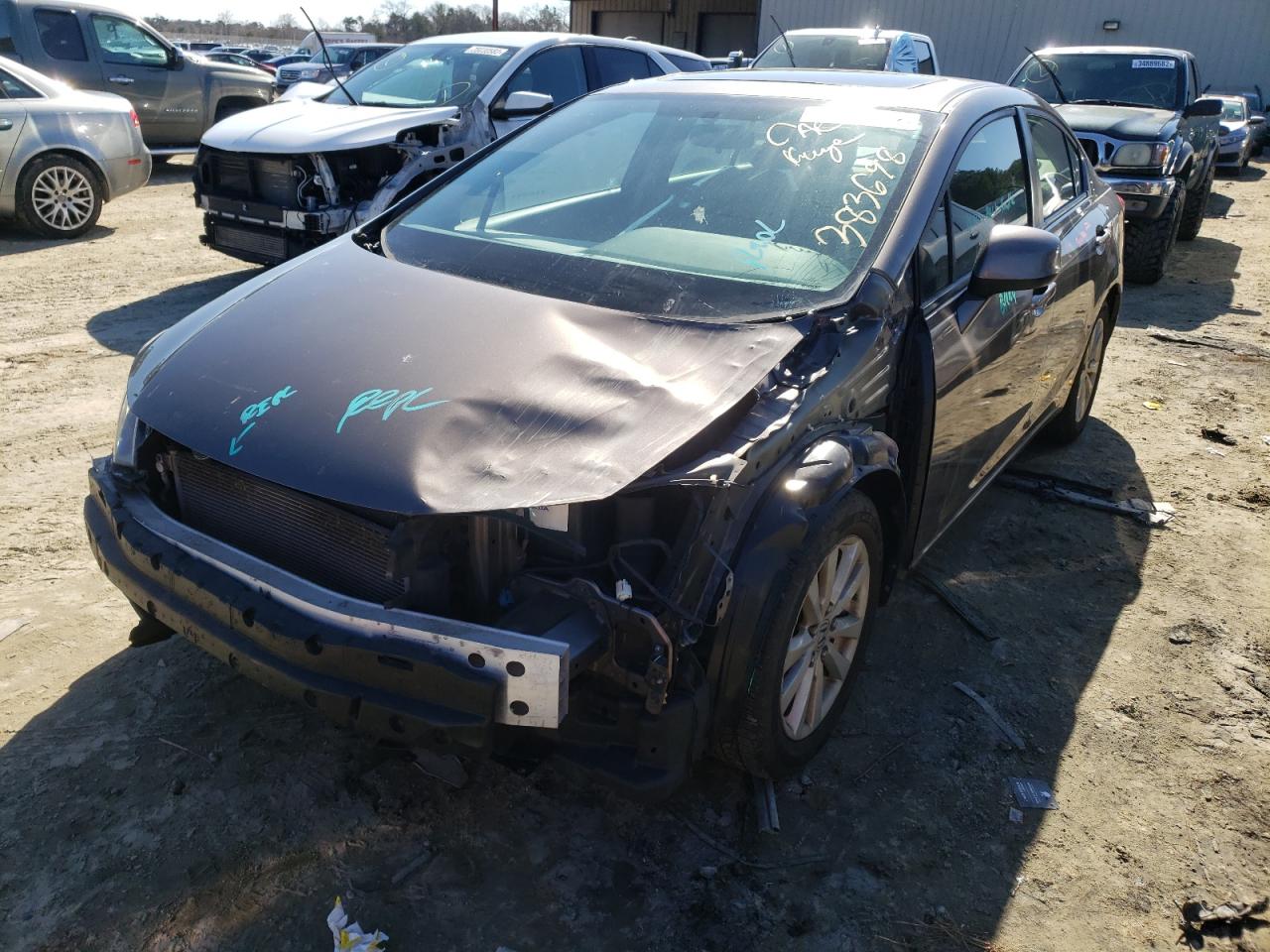 Photo 2 from auction – 2012 HONDA CIVIC EX with VIN 19XFB2F85CE383698