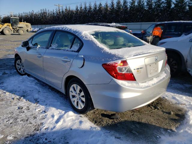 Photo 3 from auction – 2012 HONDA CIVIC LX with VIN 19XFB2F5XCE387123